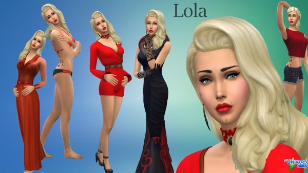  Luniversims: Lola sims models
