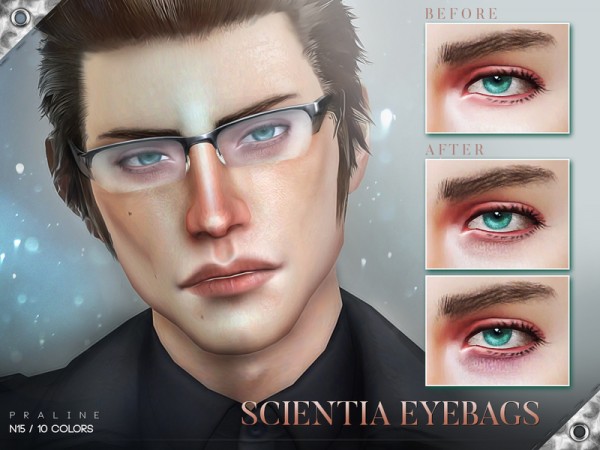  The Sims Resource: Scientia Eyebags N15 by Pralinesims
