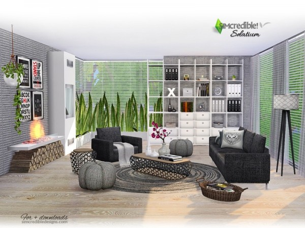  The Sims Resource: Solatium livingroom by Simcredible