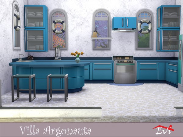 The Sims Resource: Villa Argonauta by evi • Sims 4 Downloads