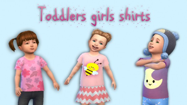  Sim Dressed: Toddlers t shirt for girls 1