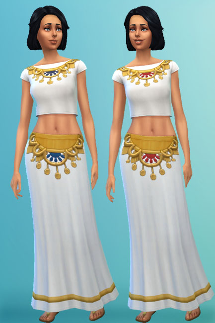  Blackys Sims 4 Zoo: Top and Skirt Early Civ 1 by mammut
