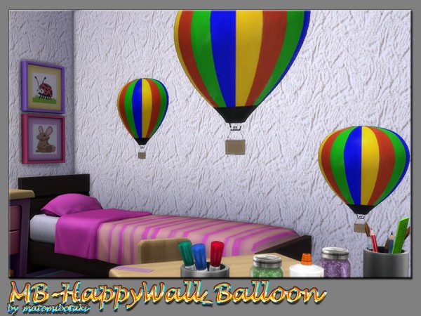  The Sims Resource: Happy Wall Balloon by matomibotaki