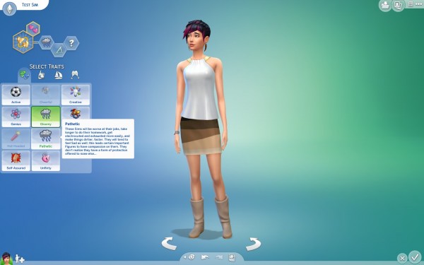 Mod The Sims: New Trait: Pathetic by Hadron1776