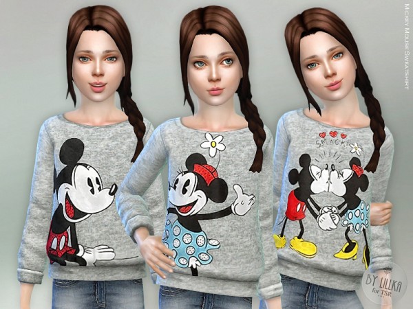 The Sims Resource: Mickey Mouse Sweatshirt by lillka