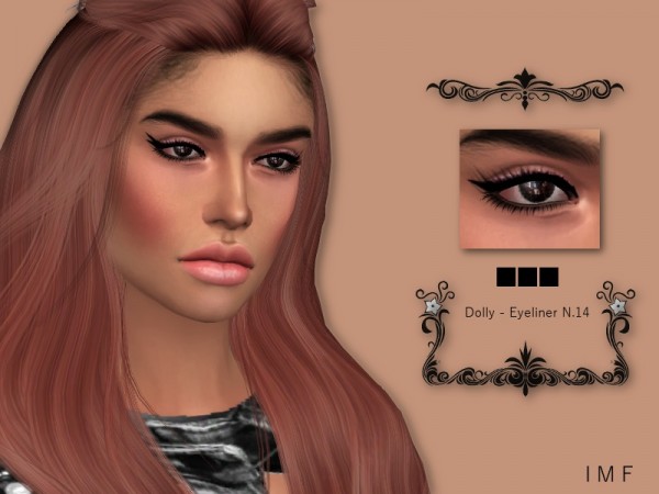  The Sims Resource: Dolly Eyeliner N.14 by IzzieMcFire