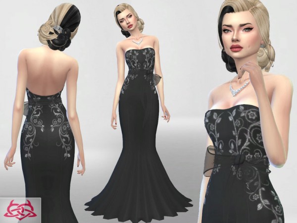  The Sims Resource: Wedding Dress 4 recolor 1 by Colores Urbanos