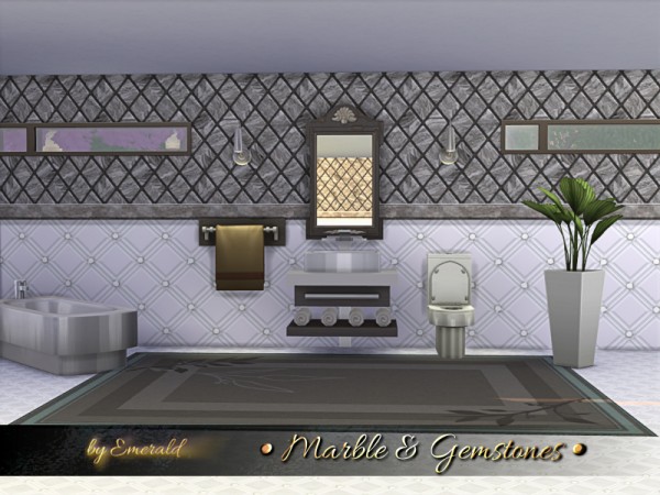  The Sims Resource: Marble and Gemstones by emerald