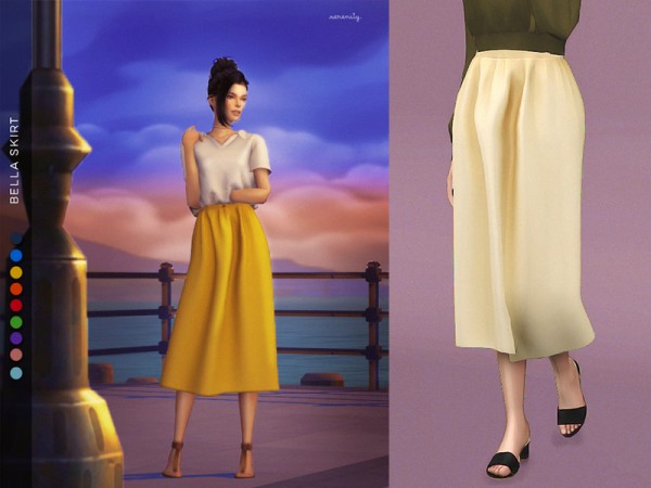  The Sims Resource: Bella skirt by serenity cc