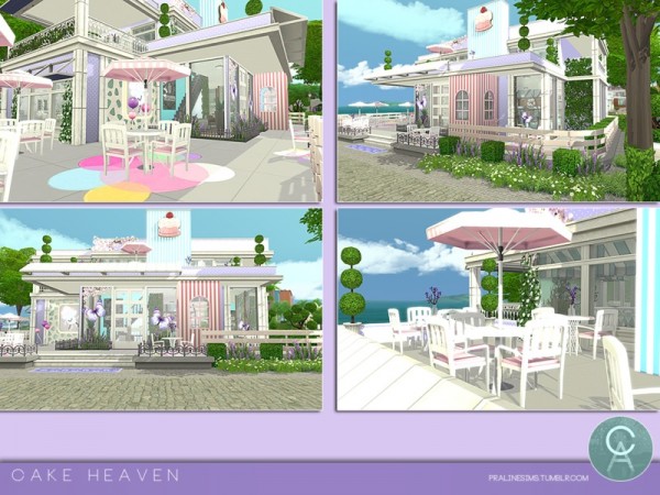  The Sims Resource: Cake Heaven house by Pralinesims