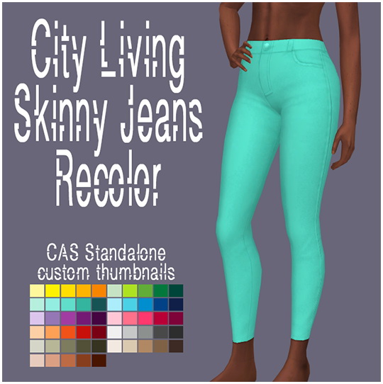  Simsworkshop: Skinny Jeans Recolored by Sympxls