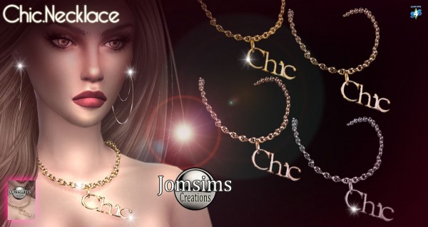  Jom Sims Creations: Chic necklace