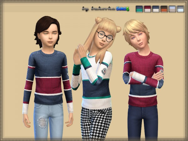  The Sims Resource: Sweater Three Colors by bukovka