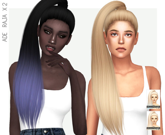  Miss Paraply: Ade`s Raja hair retextured: 64 solids and 64 ombres