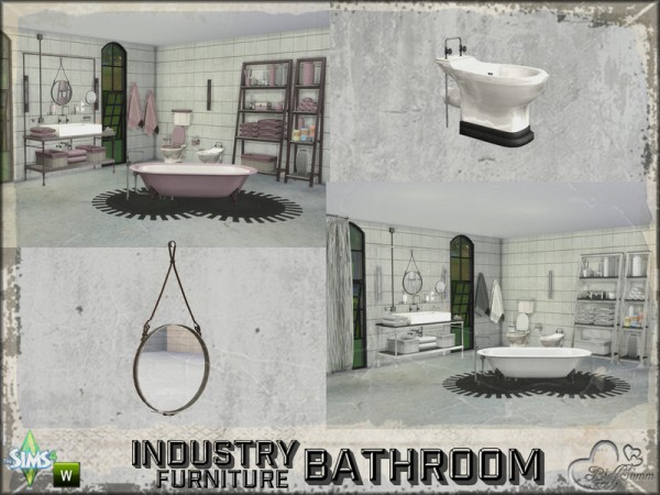  The Sims Resource: Bathroom Industry   Furnitures by  BuffSumm