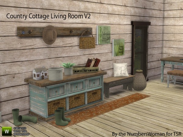  The Sims Resource: Country Cottage Living V2 by TheNumbersWoman