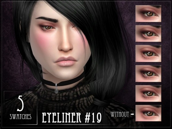  The Sims Resource: Eyeliner 19 by RemusSirion