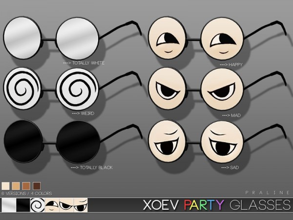  The Sims Resource: XOEV Party Glasses by Pralinesims