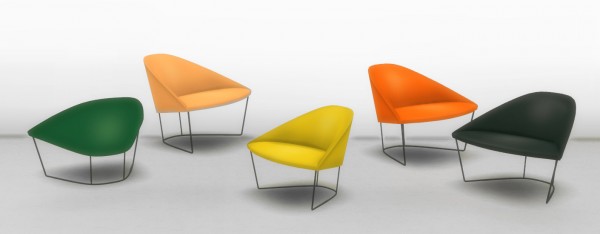  Mod The Sims: Arper Colina Armchair by LOolyharb1