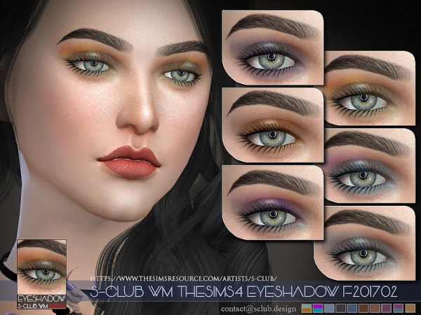  The Sims Resource: Eyeshadow F201702 by S club