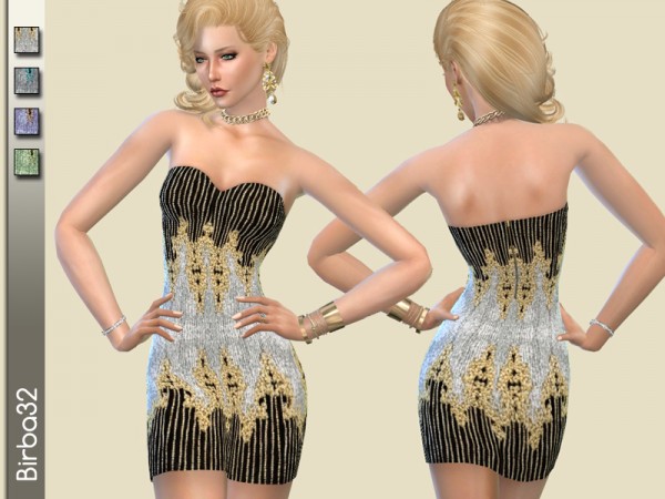  The Sims Resource: Barocco dress by Birba32
