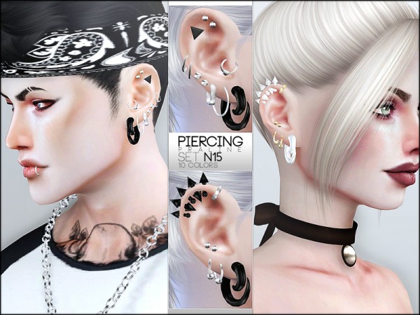  The Sims Resource: Piercing Set N15 by Pralinesims