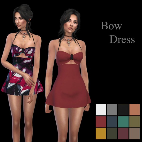  Leo 4 Sims: Bow dress recolor