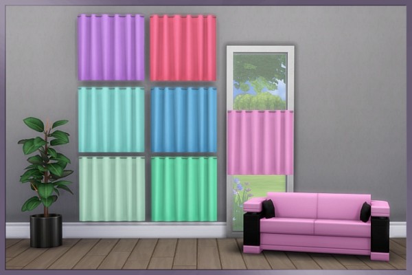  Blackys Sims 4 Zoo: Tao short curtains by Cappu
