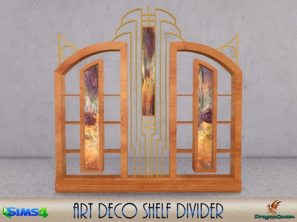  The Sims Resource: Art Deco Shelf Divider by DragonQueen