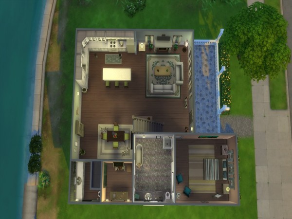  The Sims Resource: Pebblebrook home no cc by JanisaSims