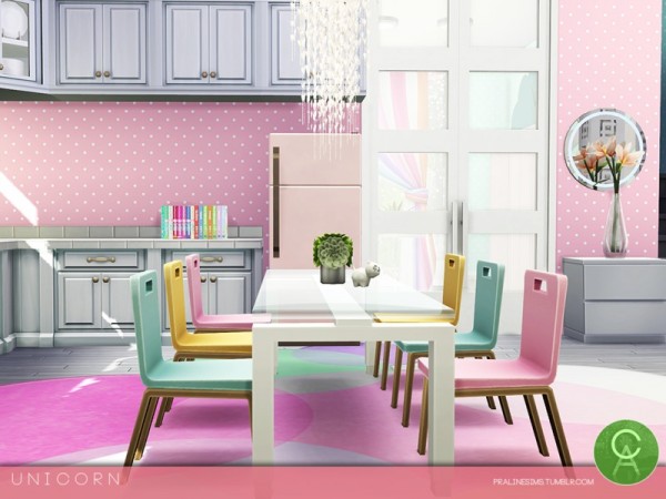  The Sims Resource: Unicorn house by Pralinesims