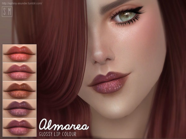  The Sims Resource: Almarea   Glossy Lip Colour by Screaming Mustard