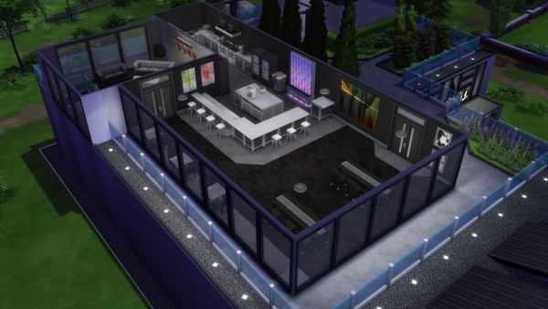  Mod The Sims: Crystaline Nightclub   NO CC by Analytic