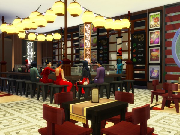  The Sims Resource: TOKYO Restaurant   No CC by Danuta720