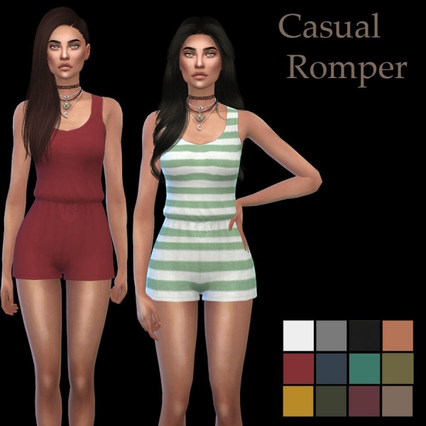 Leo 4 Sims: Casual romper recolor • Sims 4 Downloads