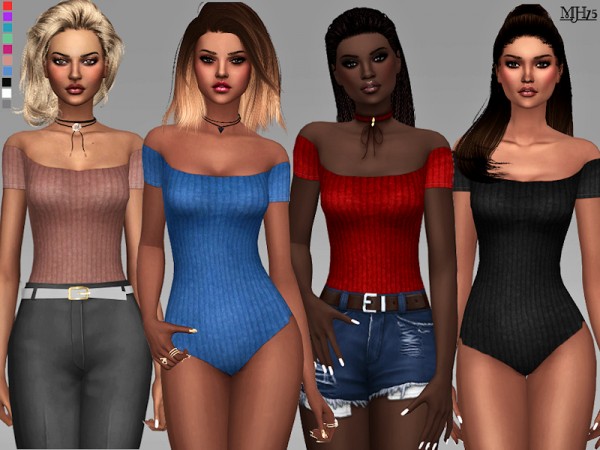  The Sims Resource: Stanza Bodysuit by Margeh 75