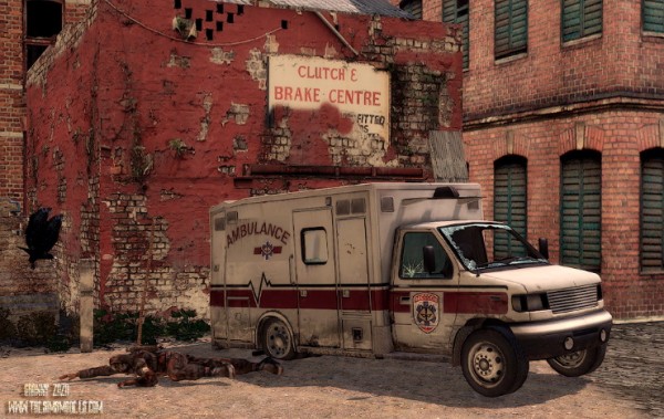 The Sims Models: Ambulance Wrecked by Granny Zaza
