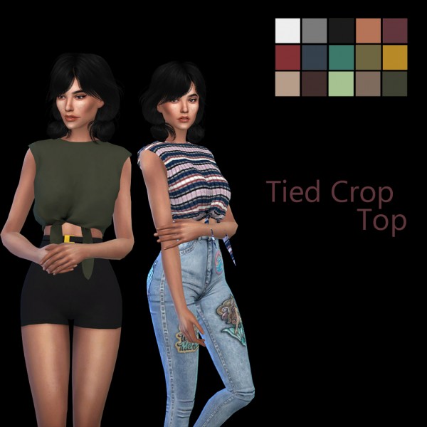  Leo 4 Sims: Marigold`s Tied Top recolor