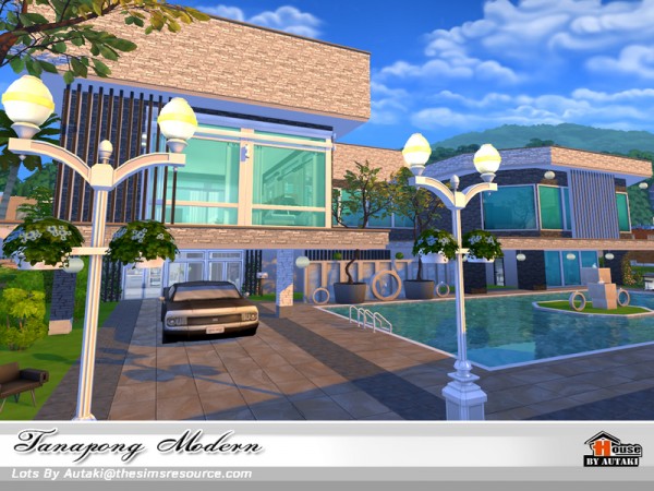  The Sims Resource: Tanapong Modern house by Autaki
