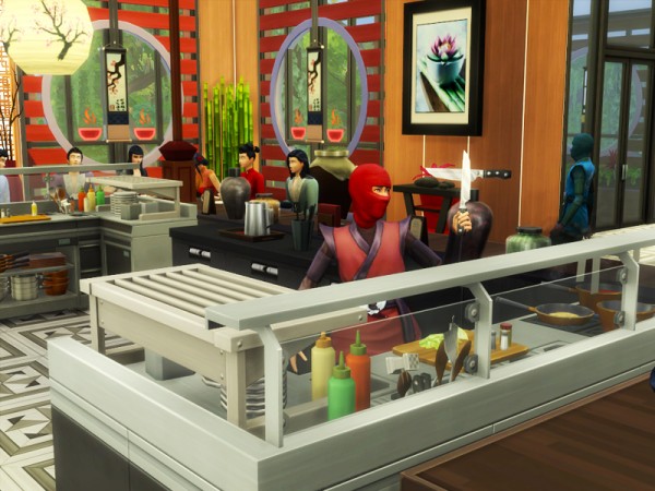  The Sims Resource: TOKYO Restaurant   No CC by Danuta720