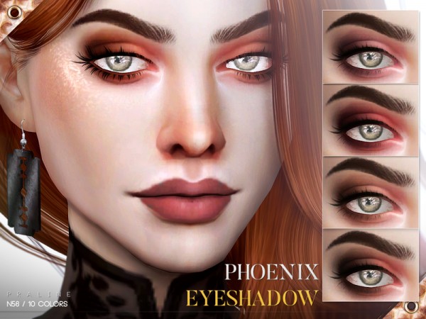  The Sims Resource: Phoenix Eyeshadow N56 by Pralinesims