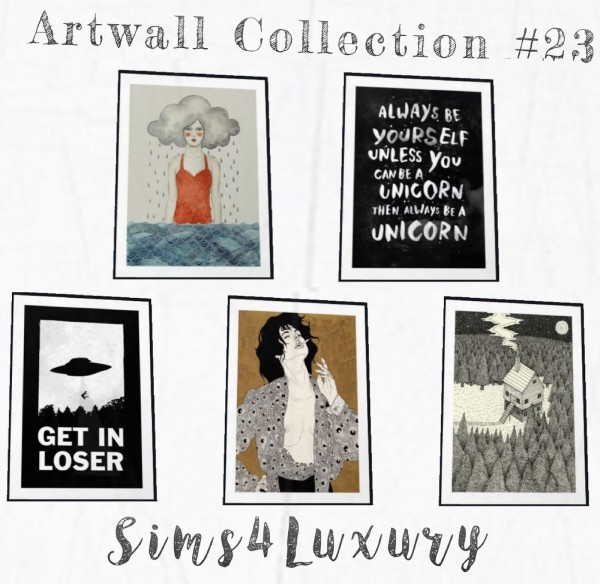  Sims4Luxury: Artwall Collection 23