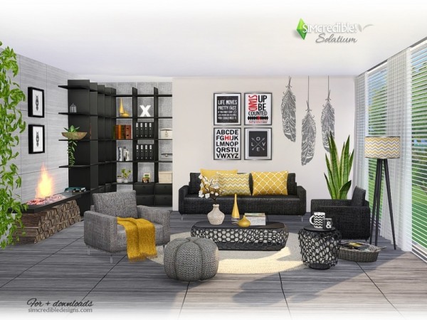  The Sims Resource: Solatium livingroom by Simcredible
