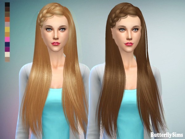  Butterflysims: B flysims 155free hairstyle   No hat