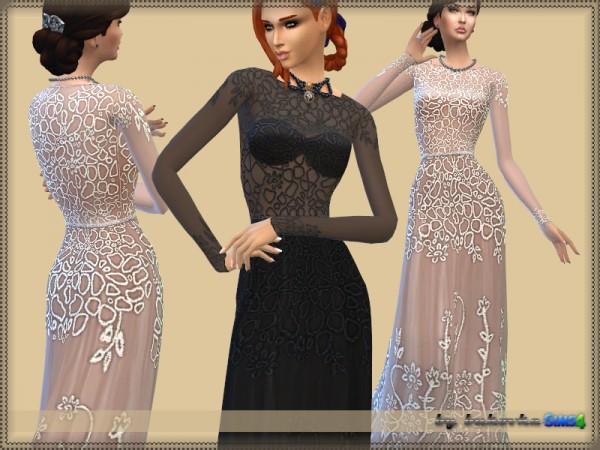  The Sims Resource: Dress and Flowers by bukovka