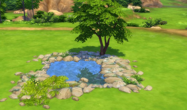 Mod The Sims: Natural Edging: Rock Crack River by Snowhaze • Sims 4