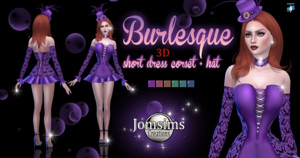  Jom Sims Creations: Burlesque outfit