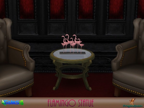  The Sims Resource: Flamingo Statue by DragonQueen