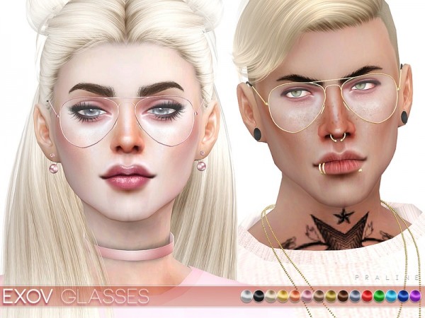  The Sims Resource: EXOV Glasses by Pralinesims