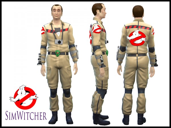  Mod The Sims: Ghostbuster Outfit  by Witchbadger